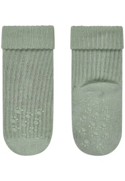 ABS Krabbelsocken 2er Pack Rippe 2-farbig