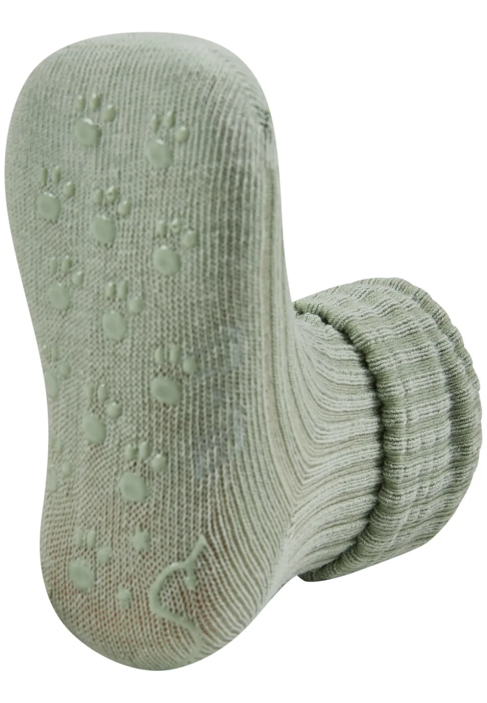 ABS Krabbelsocken 2er Pack Rippe 2-farbig
