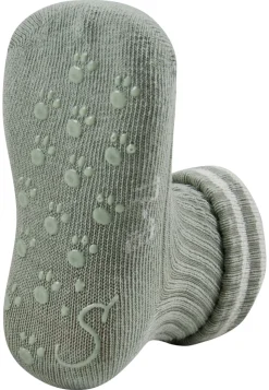 ABS Krabbelsocken 2er Pack Rippe 2-farbig