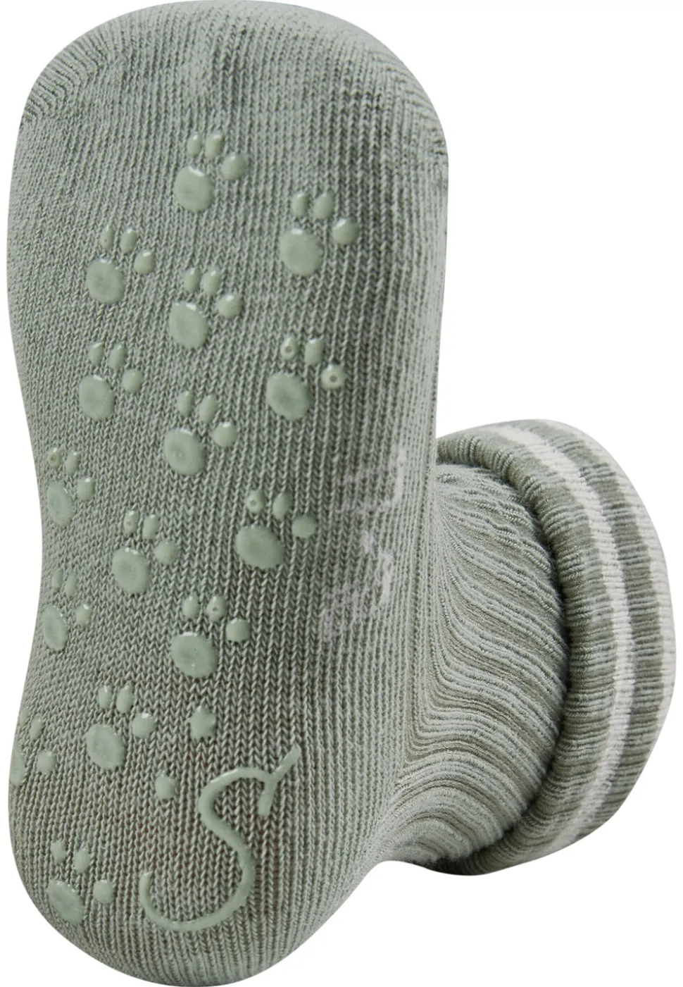 ABS Krabbelsocken 2er Pack Rippe 2-farbig