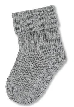 ABS-Krabbelsocken Wolle uni