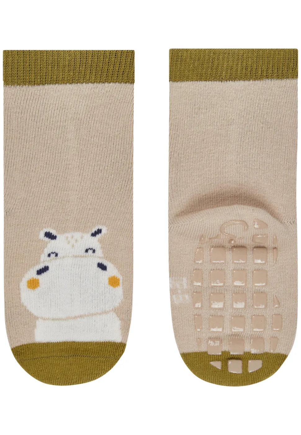 ABS Socken 2er Pack Motiv Hippo Rippe