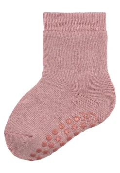 ABS-Socken Wolle uni mit Innenfrottee