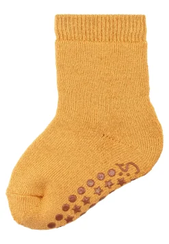 ABS-Socken Wolle uni mit Innenfrottee