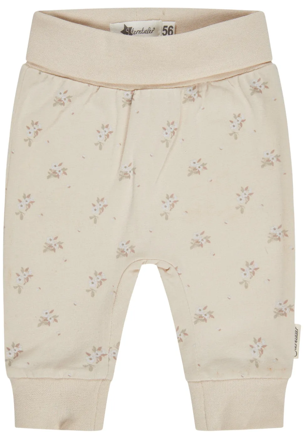 Babyhose Blumen mit Mitwachsbündchen