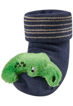 Baby Rasselsocken mit Krokodil-Figur