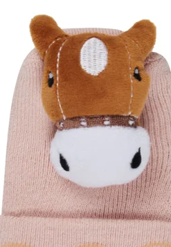 Baby Rasselsocken mit Pferde-Figur