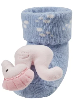 Baby Rasselsocken mit Seepferdchen-Figur