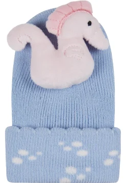 Baby Rasselsocken mit Seepferdchen-Figur