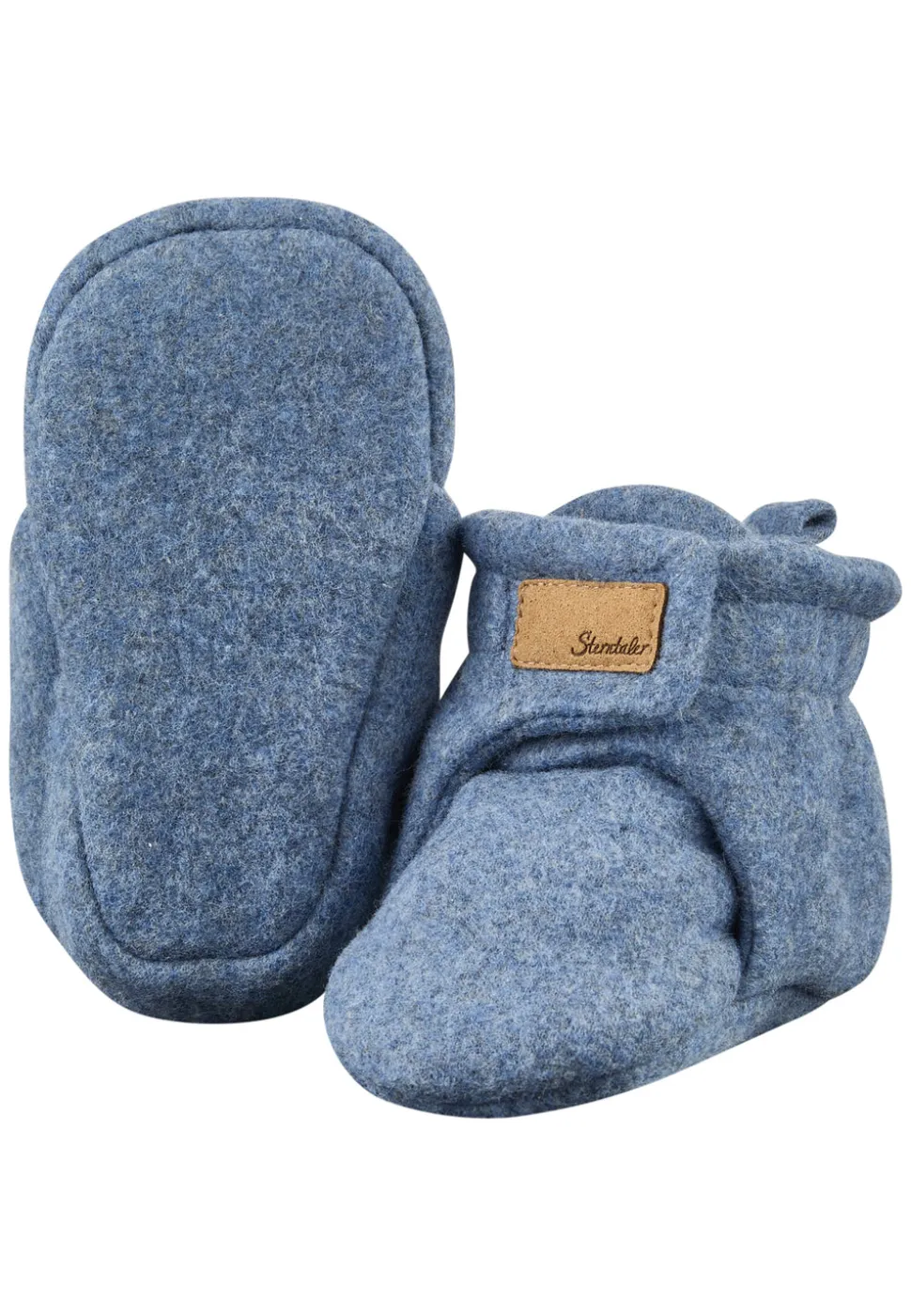 Baby Schuhe Bio Baumwollfleece mit Klettverschluss