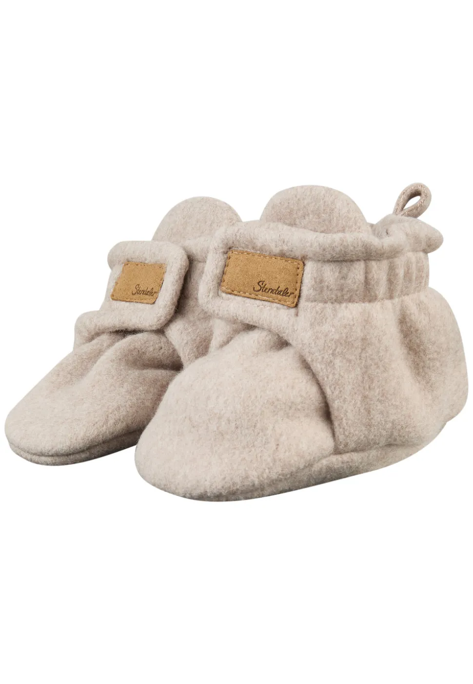 Baby Schuhe Bio Baumwollfleece mit Klettverschluss