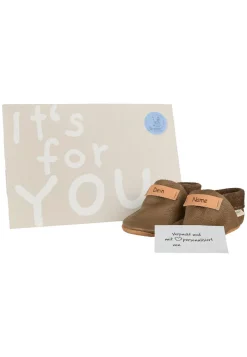Baby Schuhe personalisiert aus Leder mit Wunschname