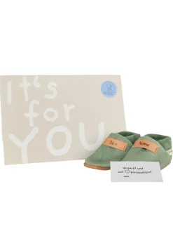 Baby Schuhe personalisiert aus Leder mit Wunschname
