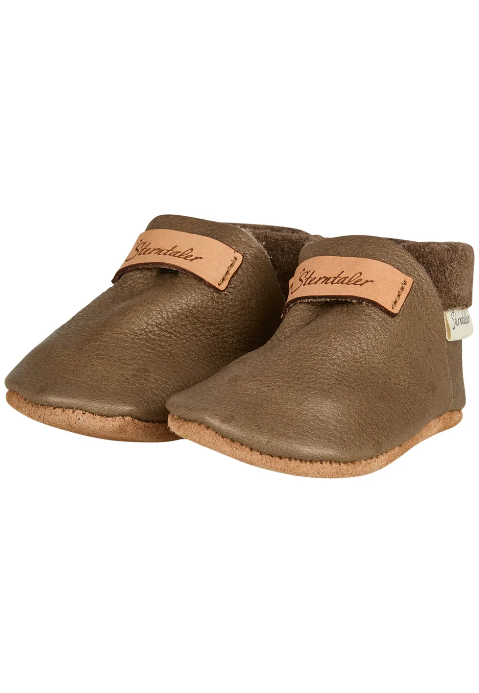 Baby Schuhe uni aus Leder für kleine Entdecker