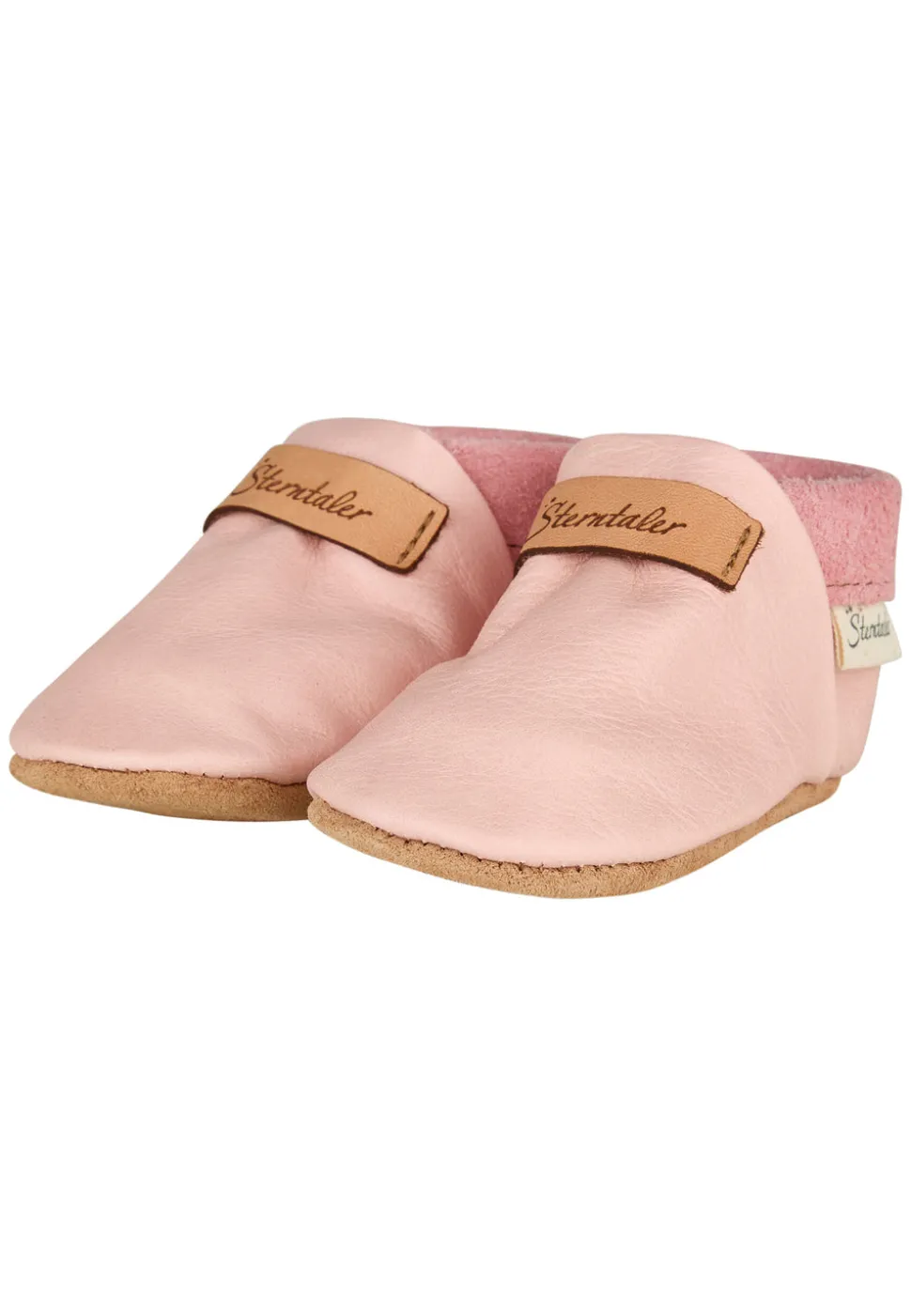 Baby Schuhe uni aus Leder für kleine Entdecker
