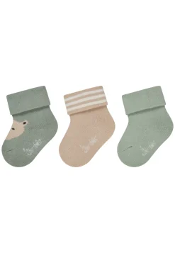 Baby Socken 3er Pack Bär 2-farbig
