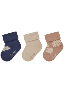 Baby Socken 3er Pack Nashorn Blätter