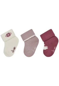 Baby Socken 3er Pack Schneeflocke Hase