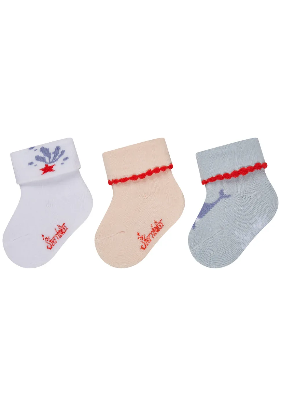 Baby Socken 3er Pack Unterwasser Wal