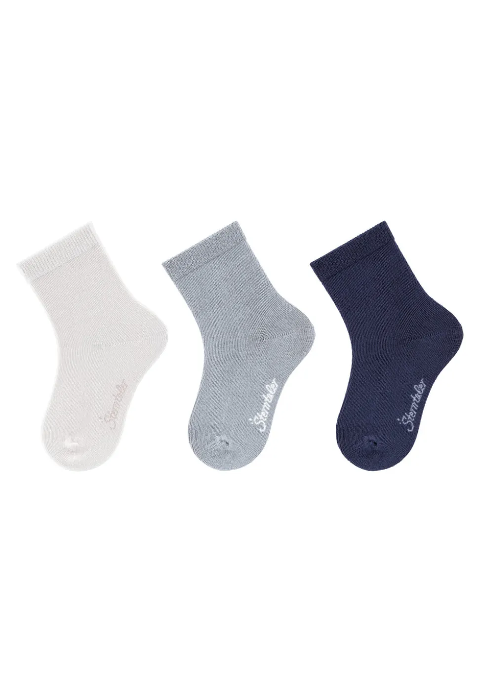 Baby-Socken Uni im 3er-Pack
