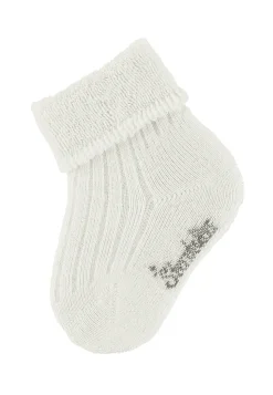 Baby Socken uni mit Umschlag & Innenfrottee