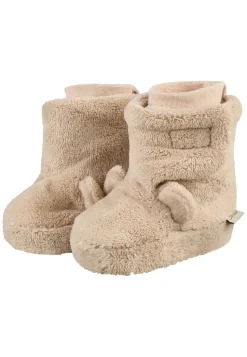 Baby Stiefel Teddy mit Ohren und Klettverschluss