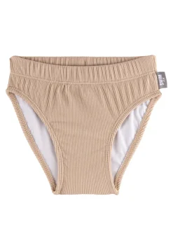 Badehose gerippt mit Windeleinsatz & UV-Schutz 50+