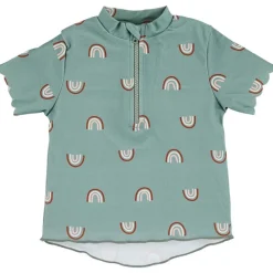 Badeshirt kurzarm Regenbogen UV-Schutz 50+