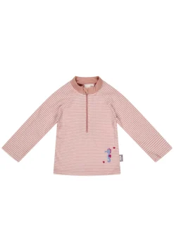Badeshirt langarm Seersucker Seepferdchen