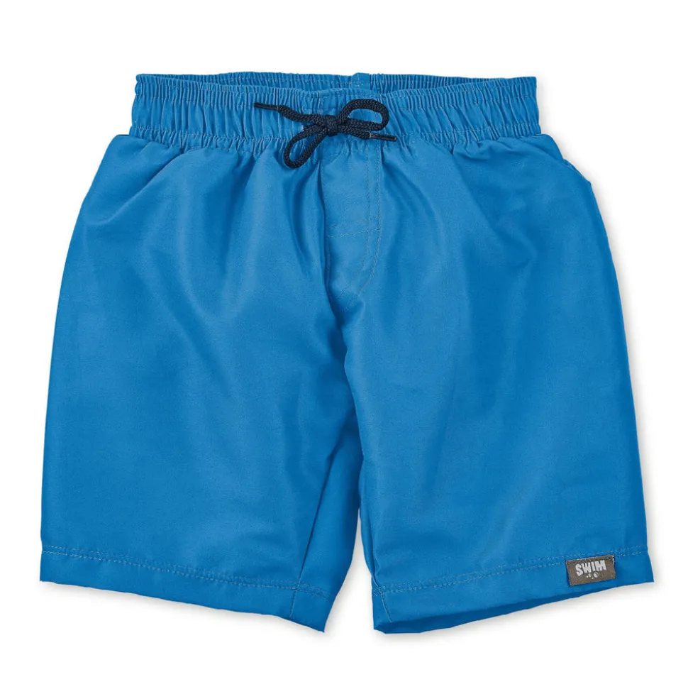 Badeshorts uni mit Kordel & Windeleinsatz UV 50+