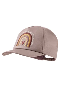 Baseballcap mit Regenbogen-Stickerei in lila