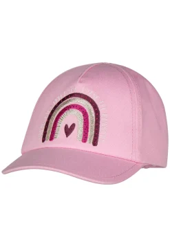 Baseballcap mit Regenbogen-Stickerei in lila