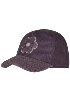 Basecap Jeans mit Teddy-Schirm und Blume