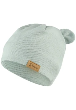 Beanie mit Öhrchen aus geripptem Material