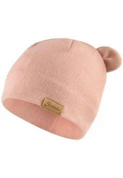 Beanie mit Öhrchen aus geripptem Material
