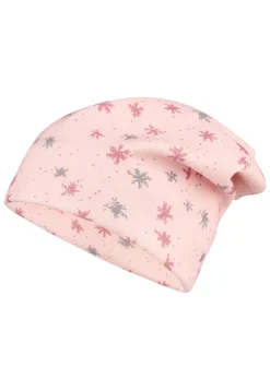 Beanie mit Schneekristallen & weichem Innenfutter