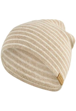 Beanie Querstreifen mit zwei Tragevarianten