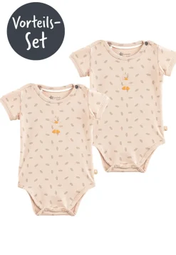 2er-Pack Kurzarm-Body Edda mit Ovalprint