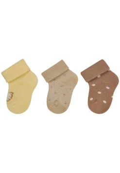 Erstlingssocken mit Umschlag 3er Pack Schmetterling Punkte