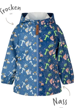 Farbwechsel Regenjacke Baustelle