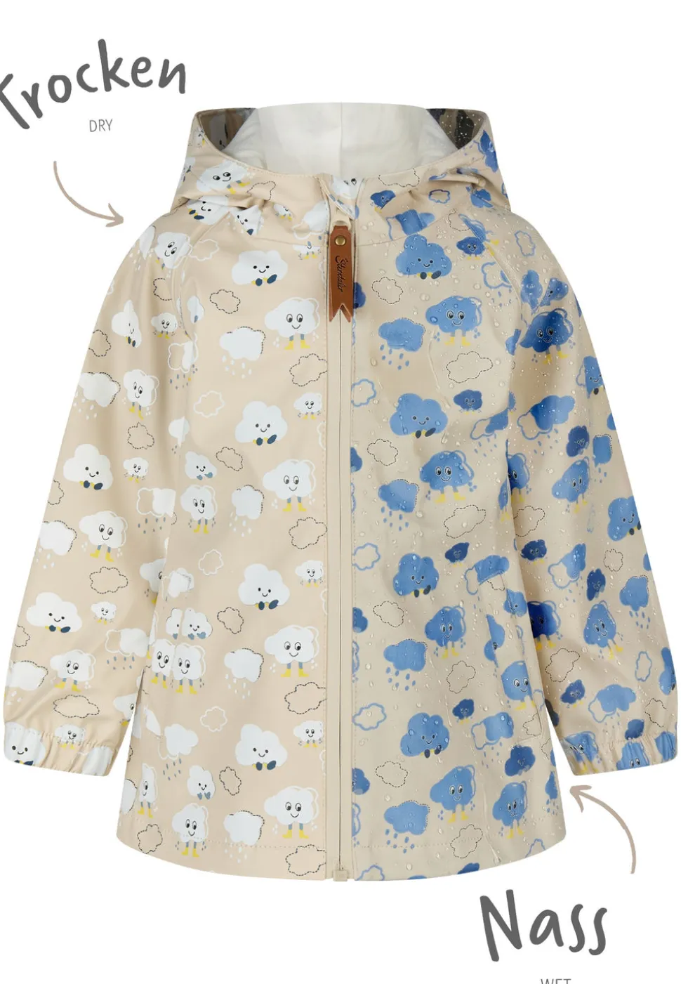 Farbwechsel Regenjacke Wolken