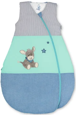 Funktionsschlafsack Esel Emmi in Blau/Türkis
