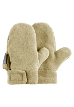 Fäustlinge mit Daumen aus Microfleece mit Klett