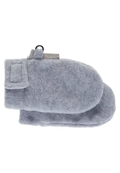 Fäustlinge ohne Daumen aus Microfleece mit Klett