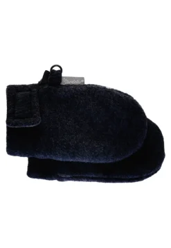 Fäustlinge ohne Daumen aus Microfleece mit Klett