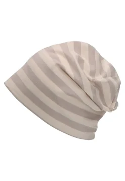 GOTS Slouch-Beanie aus Jersey (Bio) mit Streifen