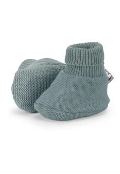 GOTS Strick-Schuh in Grün, Marine, Rosa oder Grau