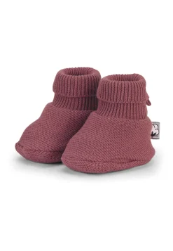 GOTS Strick-Schuh in Grün, Marine, Rosa oder Grau