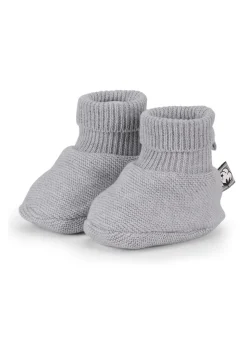 GOTS Strick-Schuh in Grün, Marine, Rosa oder Grau