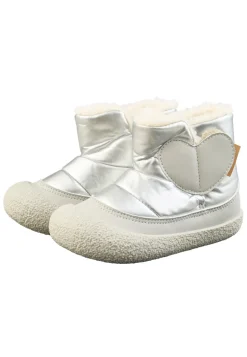 Halbschuh mit Teddyfutter, rutschfester Sohle und Klettverschluss